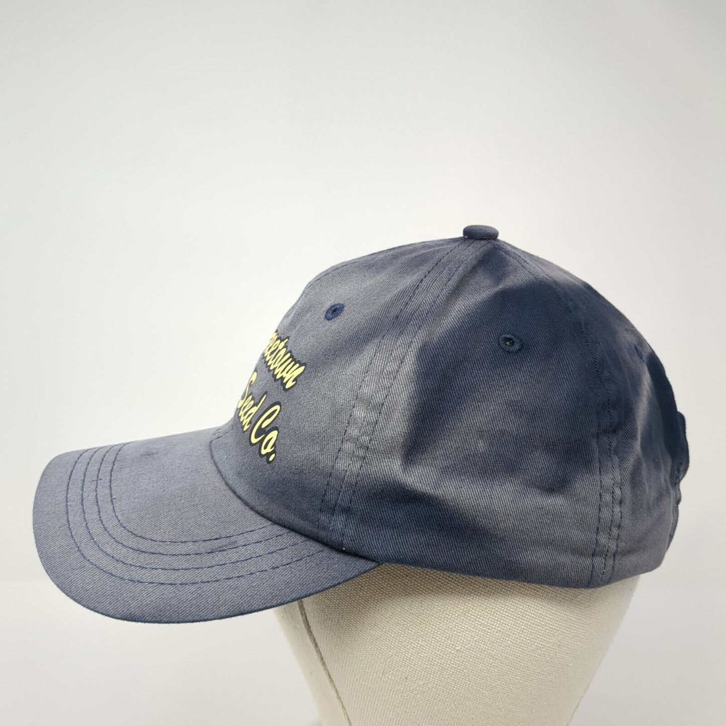 Shawneetown Feed & Seed Co. Strapback Hat Blue One Size Adjustable Cotton