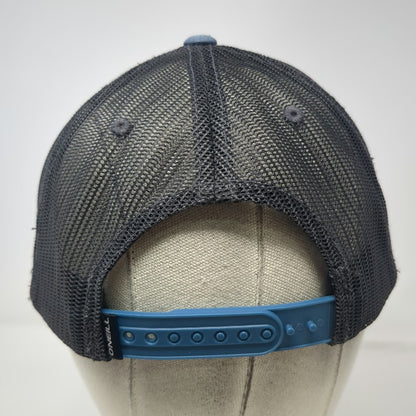 O'Neill Trucker Hat Blue One Size Snapback Mesh Back Logo Patch Curved Brim Surf