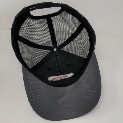BPA Baseball Snapback Mesh Back Trucker Hat Gray One Size Colorblock