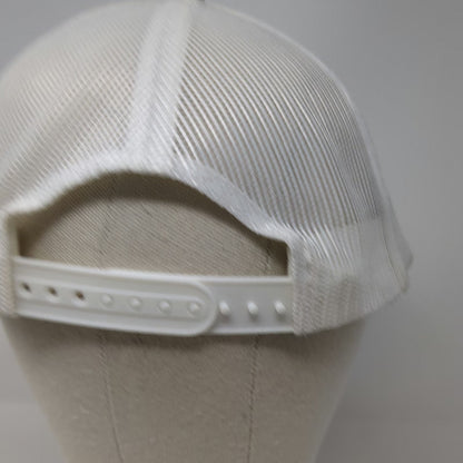 Port Authority Trucker Hat Gray White One Size Long Farms Patch Snapback Mesh