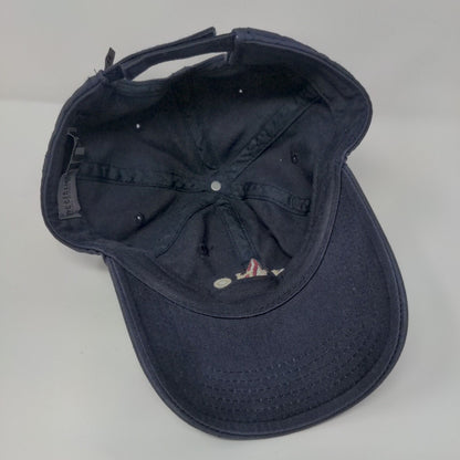 A Wino Strapback Hat Blue OSFA Adjustable Embroidered Attitude 101