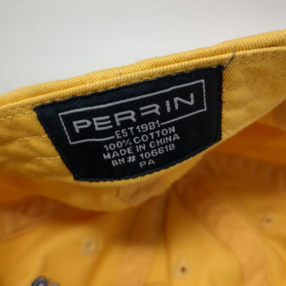 Perrin Baseball Cap Yellow OSFM Scituate MA Massachusetts Slideback Cotton Hat