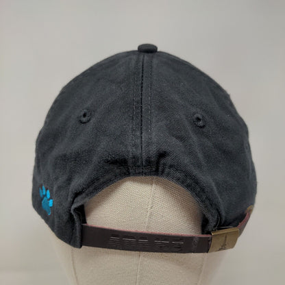 Babe Slideback Hat Black One Size Embroidered Leather Strap Adams