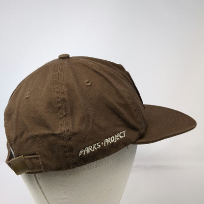 Parks Project 5 Panel Brown One Size Hat Leave It Better Sun Patch Slideback