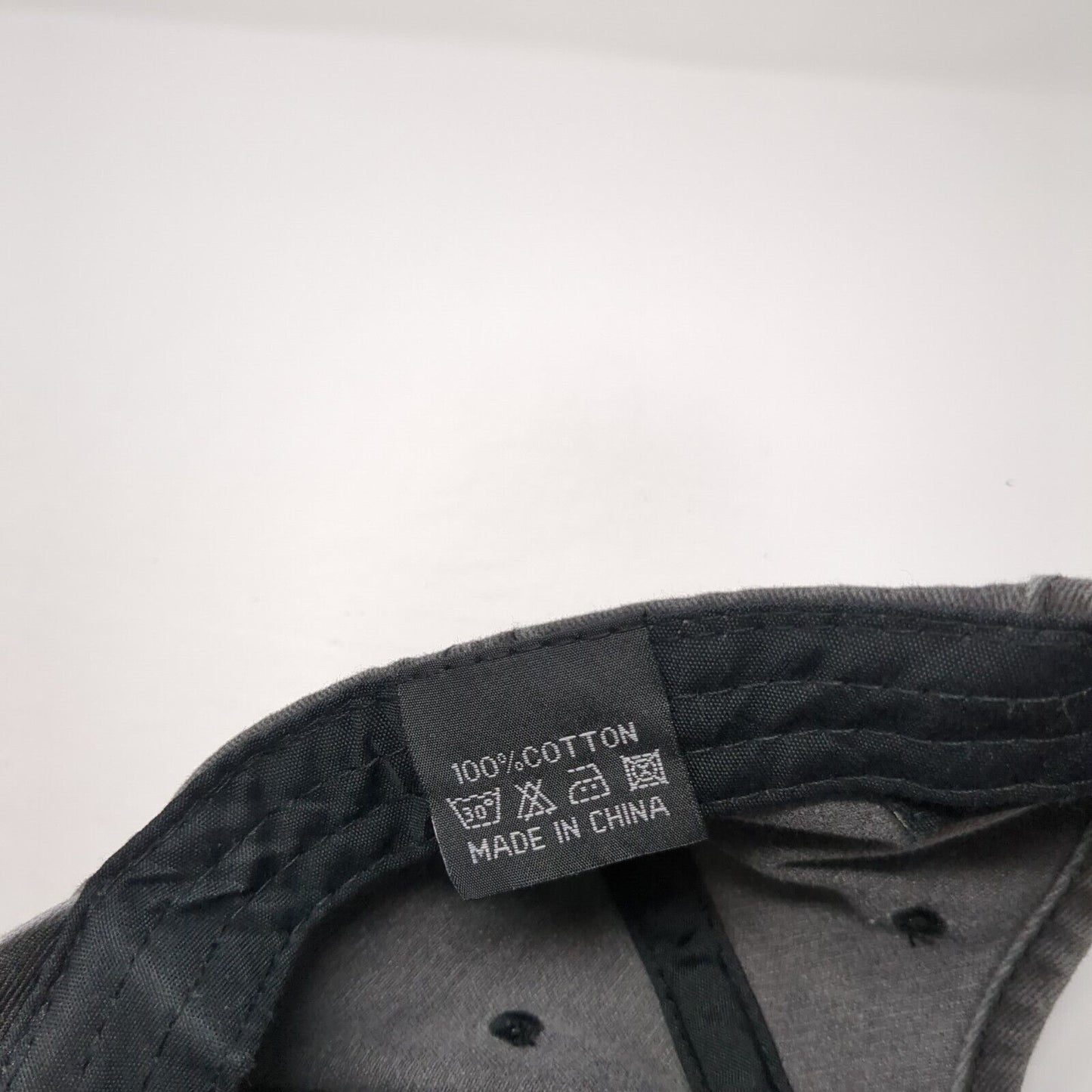 Unbranded Ponyback Slideback Hat Gray One Size Adjustable 6 Panel Blank Cotton