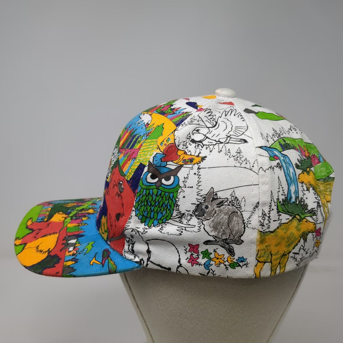 Capsmith Grizzly Wolf Discovery Center Baseball Cap Hat Multicolor One Size