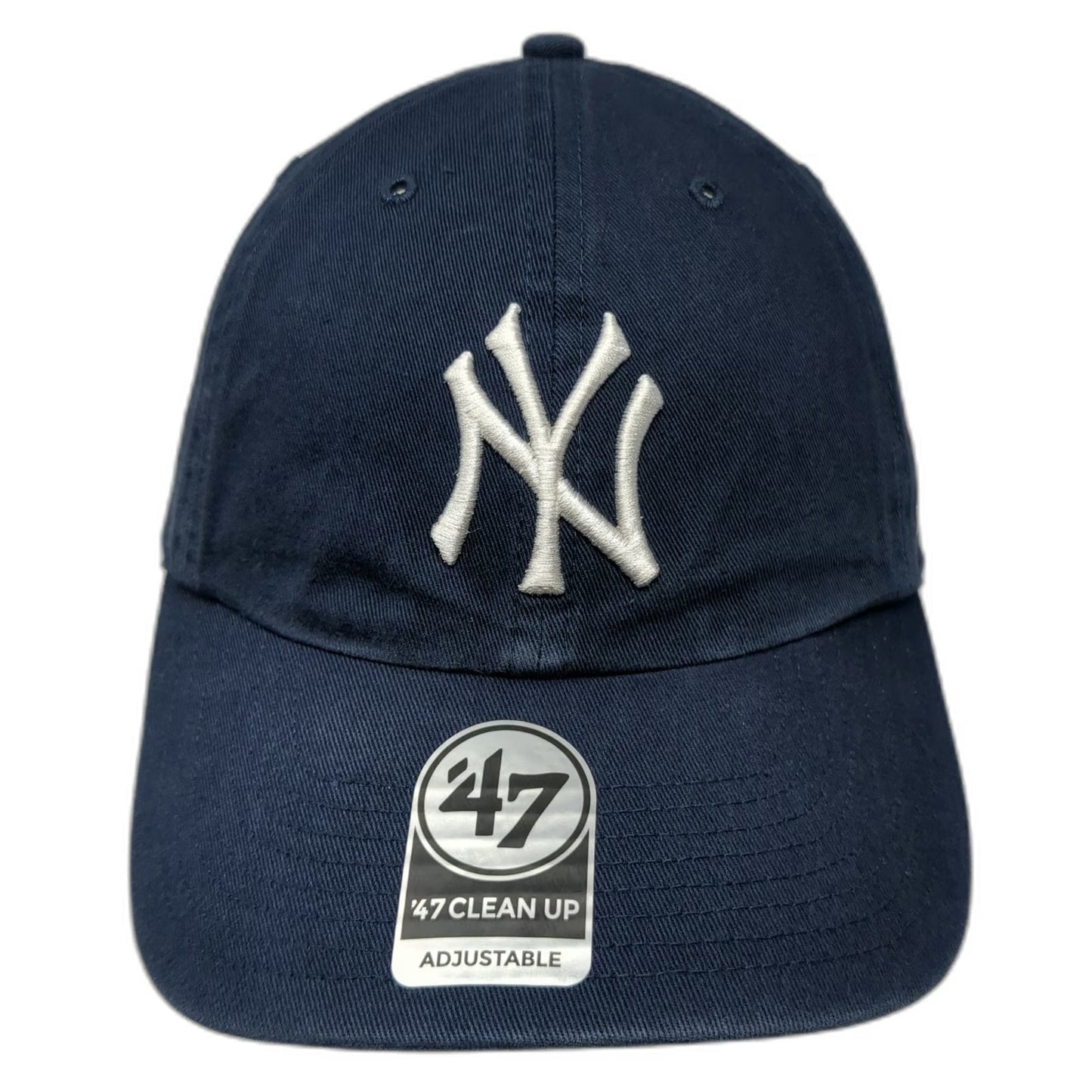 '47 New York Yankees MLB Blue OSFM Baseball Cap Adjustable Strap Clean Up Logo