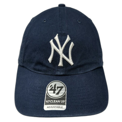 '47 New York Yankees MLB Blue OSFM Baseball Cap Adjustable Strap Clean Up Logo
