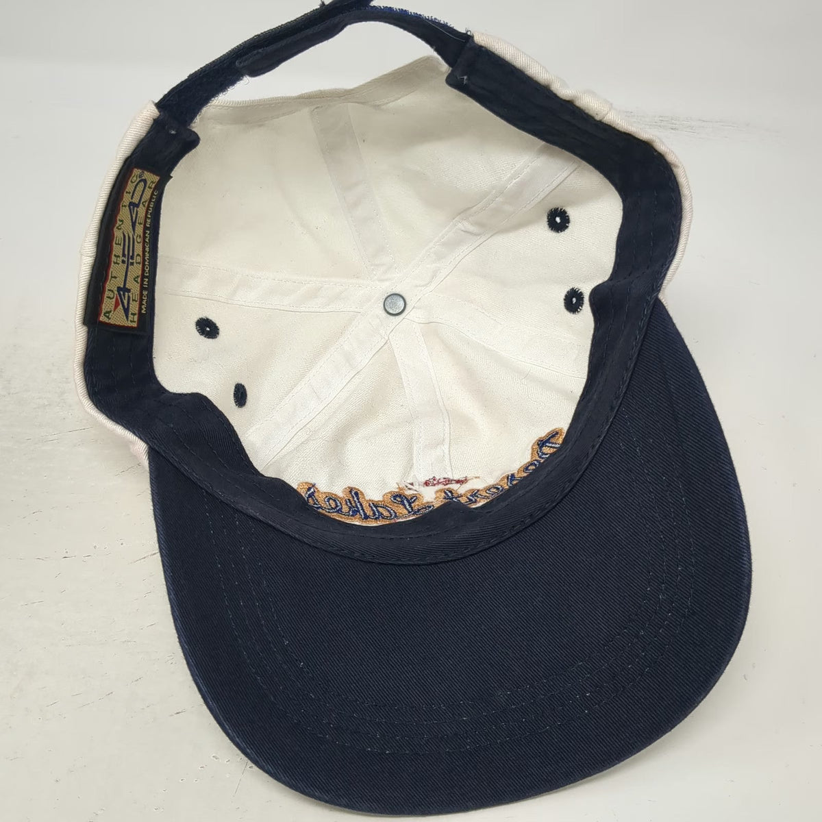 Ahead Baseball Cap White One Size New Mexico Desert Lakes Golf Strapback Hat