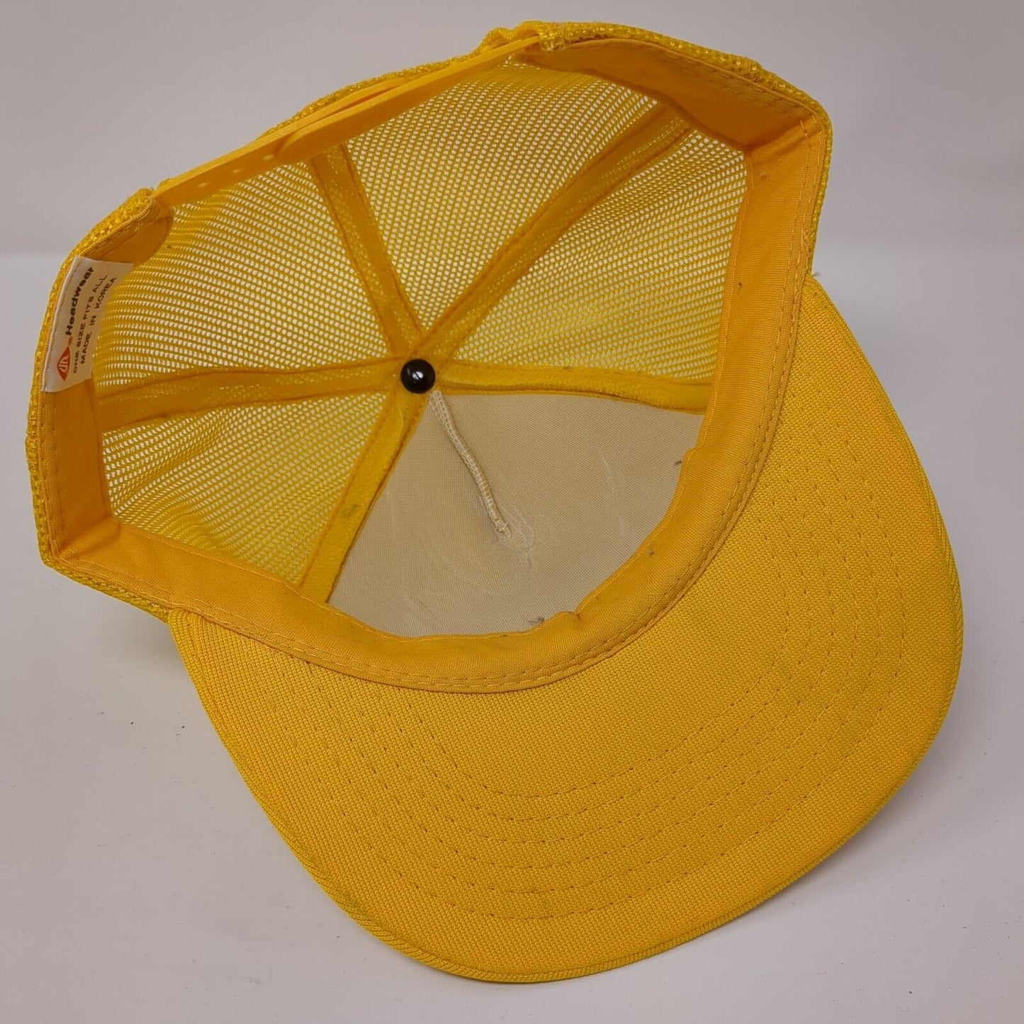 Bone Tech Alumni Snapback Trucker Hat Yellow OS Adjustable Mesh Back YR Headwear