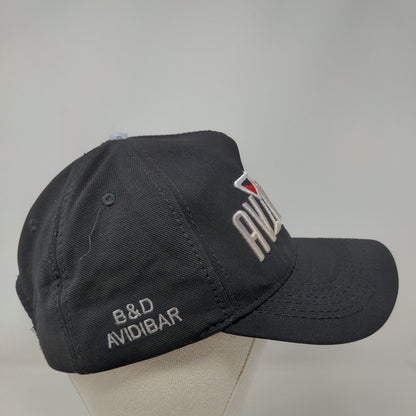 Avidibar Snapback Hat Black One Size Embroidered Adjustable 5 Panel