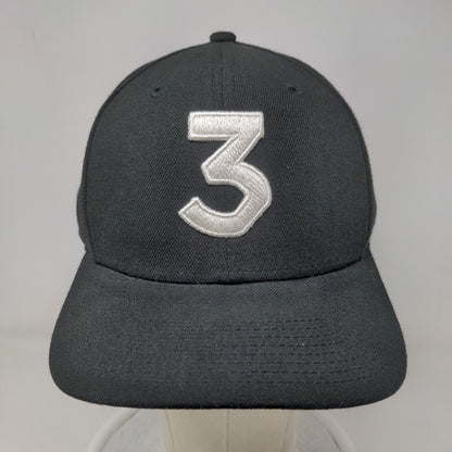 New Era 9Fifty Original Fit Mens Snapback Hat Black Size OSFM Embroidered 3 Logo
