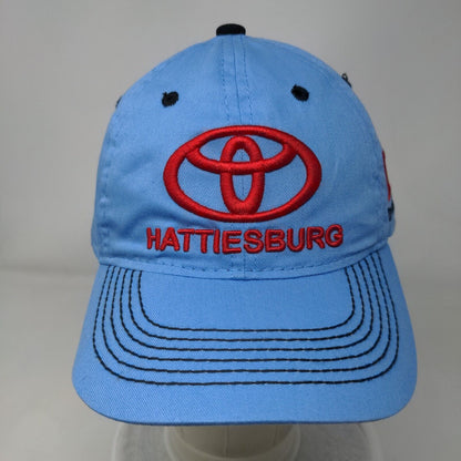 Hattiesburg Toyota Rent A Car Strapback Hat Blue One Size Embroidered 6 Panel