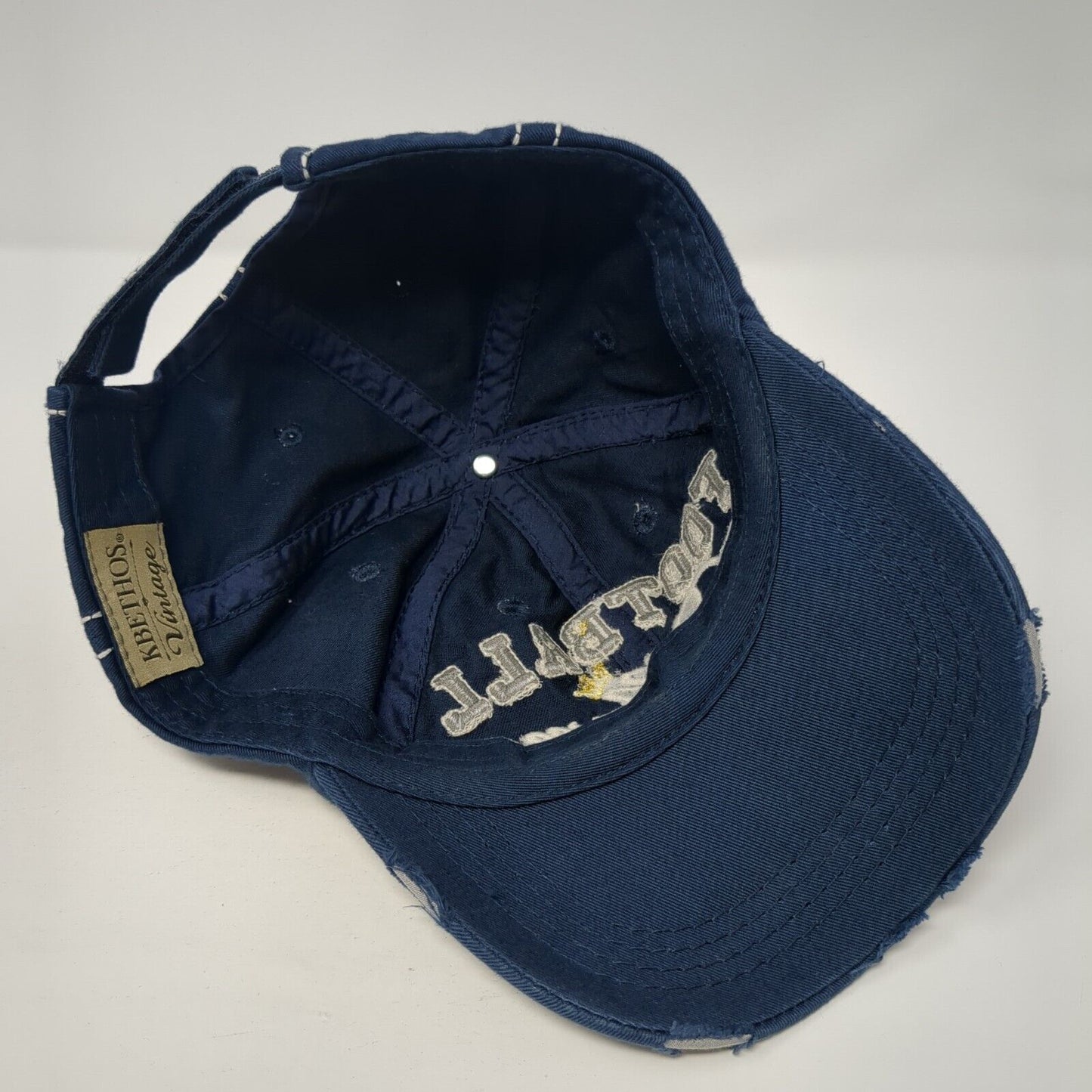 Football Mama May Yell Loudly Strapback Hat Blue OS KB ETHOS Vintage