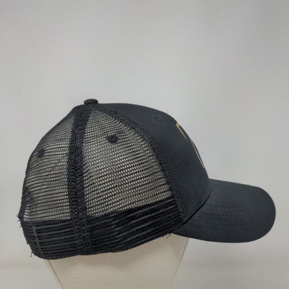 75 Snapback Trucker Hat Black One Size Adjustable Embroidered Mesh Back BIG X