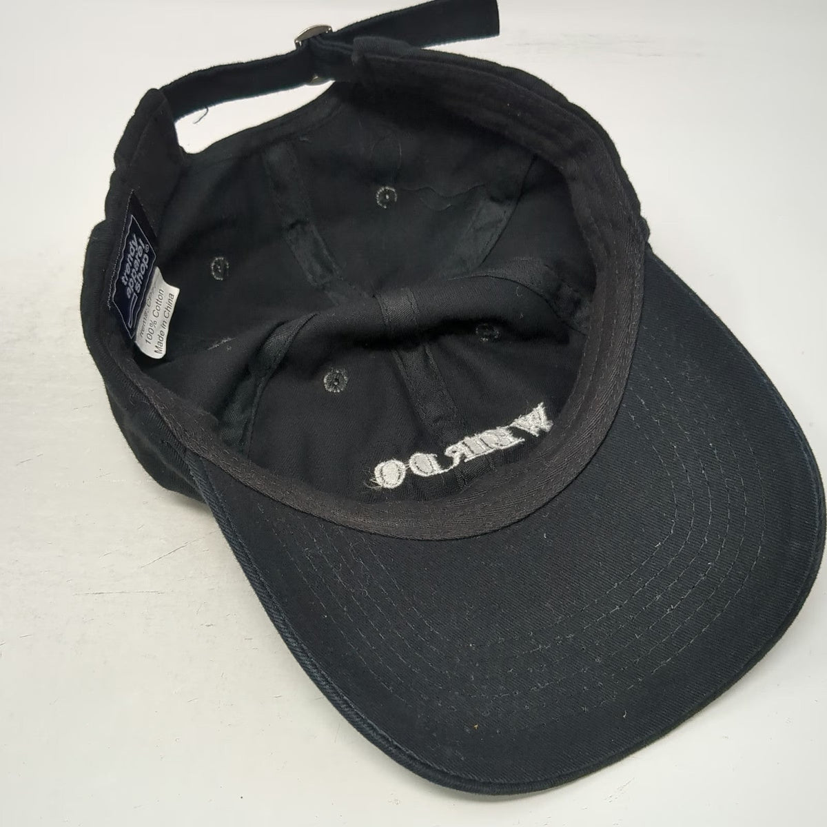 Trendy Apparel Shop Baseball Cap Black One Size Weirdo Embroidery Adjustable Hat