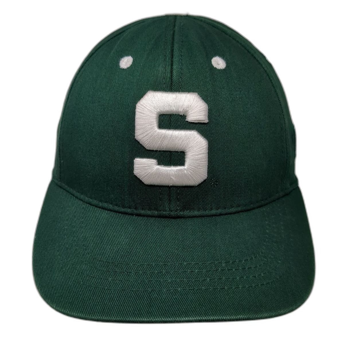 Michigan State Spartans NCAA Top of the World Fit Cap Green White One Size Hat