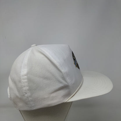 Black Angus Beef Farmland Adult Snapback Hat White OSFA Adjustable 5 Panel Rope