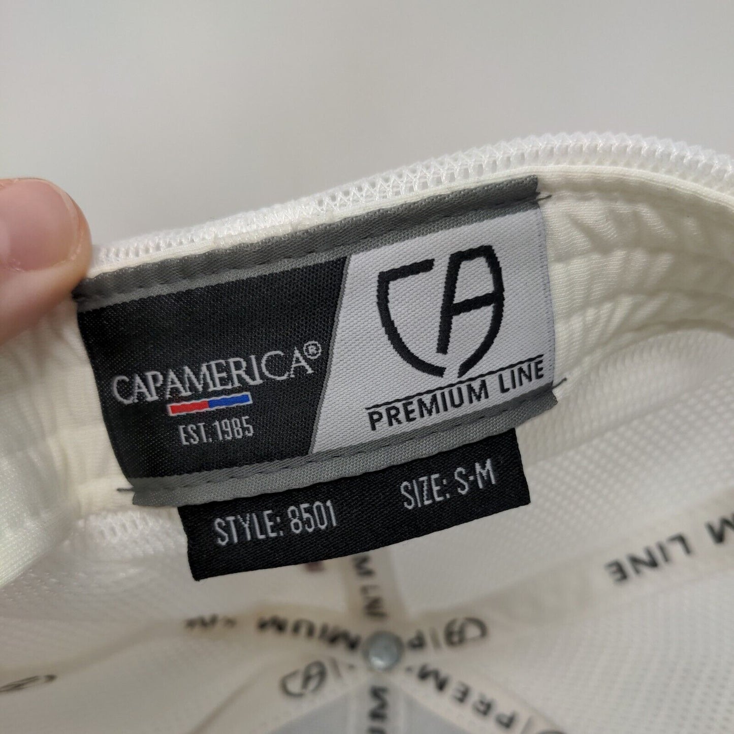 North American Crane & Rigging LLC Fitted Trucker Hat Blue S/M Flexfit Yupoong