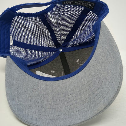Richardson Trucker Hat Gray Blue One Size Echelon Rifles Mesh Snapback Style 112