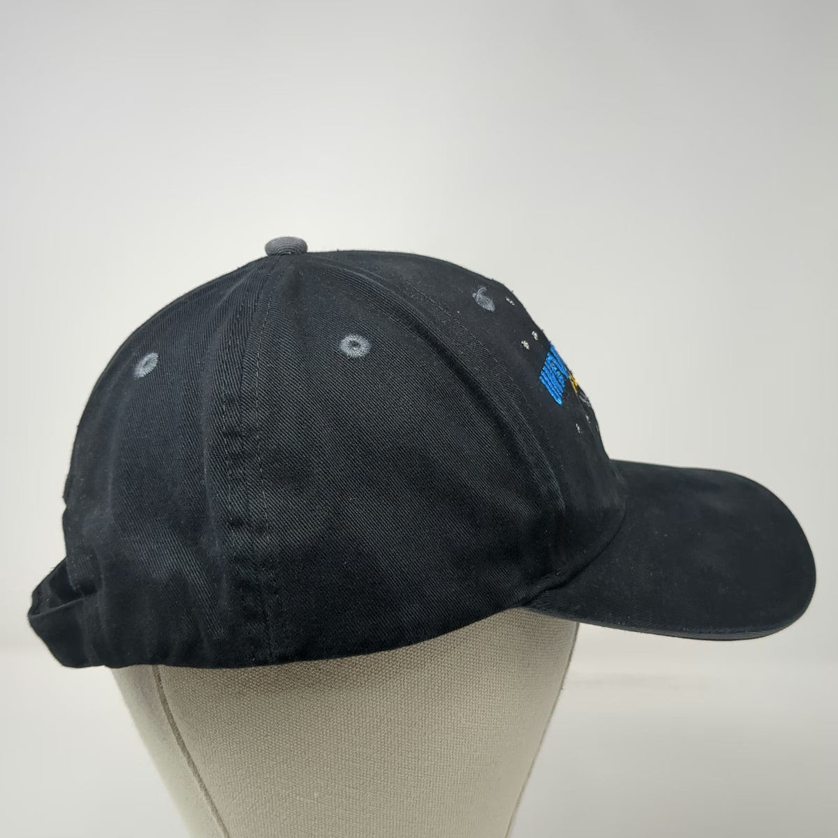 Universal Studios Florida Globe Logo Black Baseball Cap One Size Strapback Hat