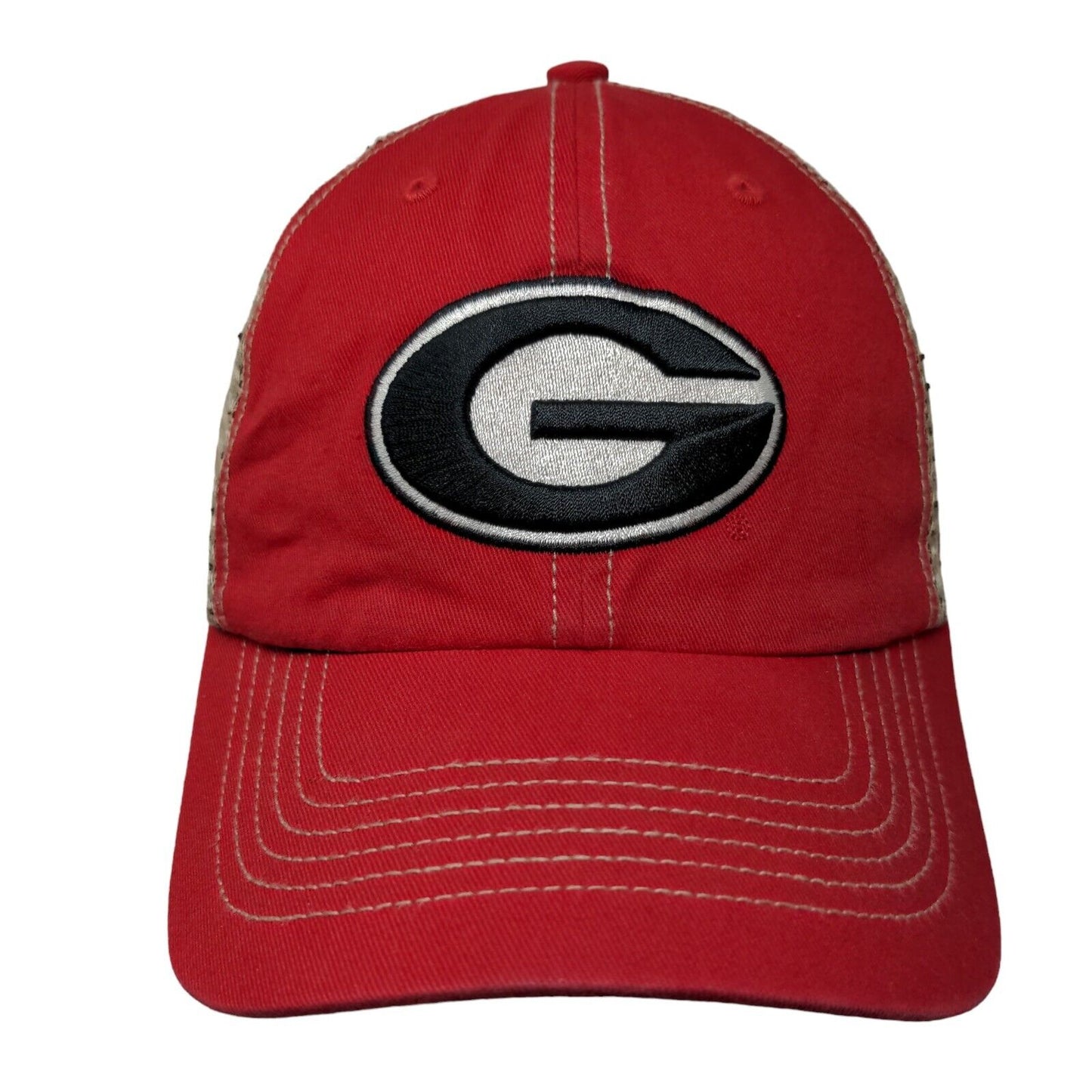 '47 Brand Georgia Bulldogs Snapback Mesh Back Trucker Hat Red OSFA NCAA