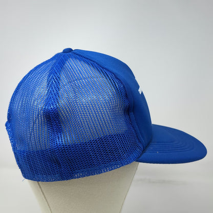 Chevron Trucker Hat Blue One Size Sahara Motel Jordan Valley Oregon Snapback