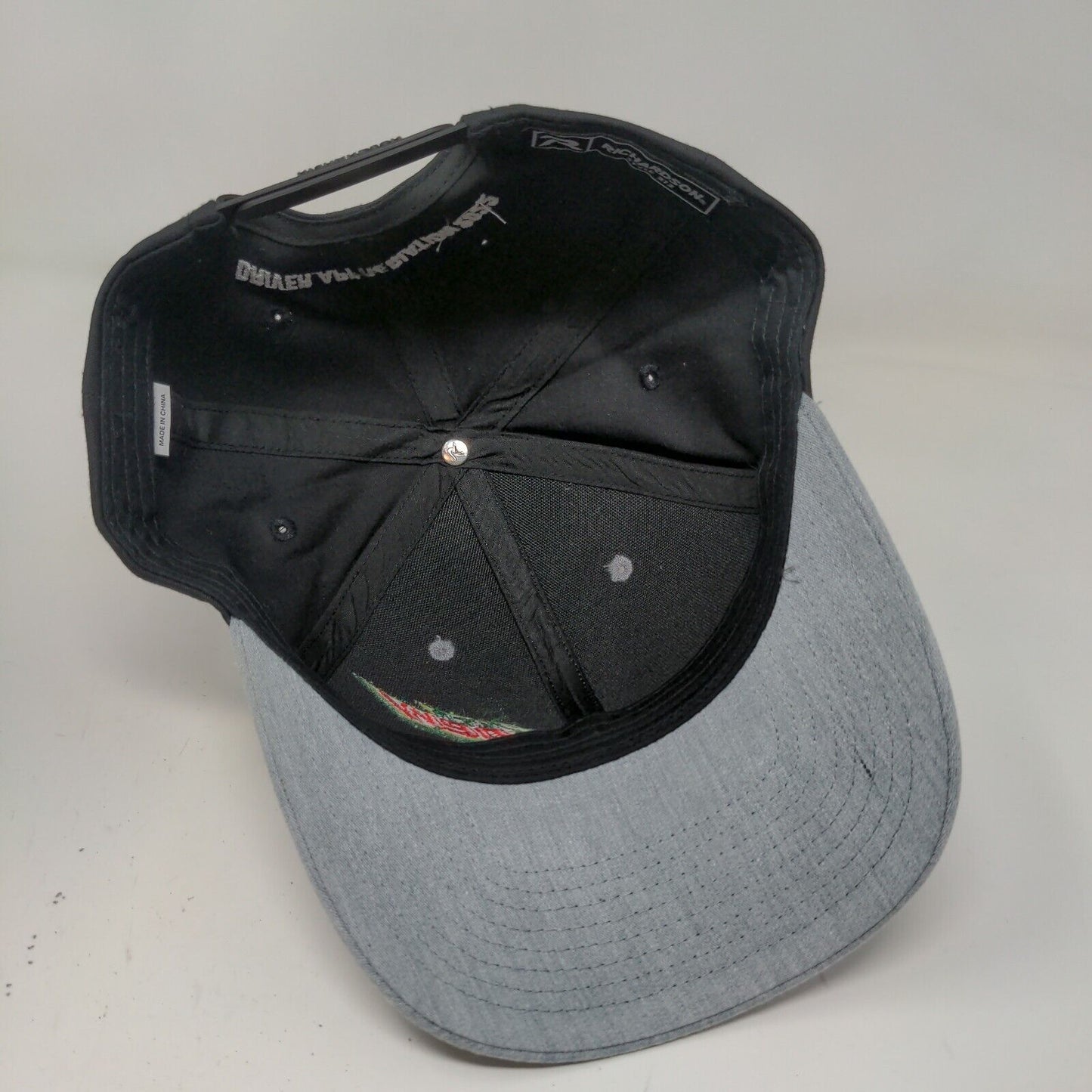 Richardson Men's Snapback Hat Style 312 Gray Black Mtn Dew Logo 2022