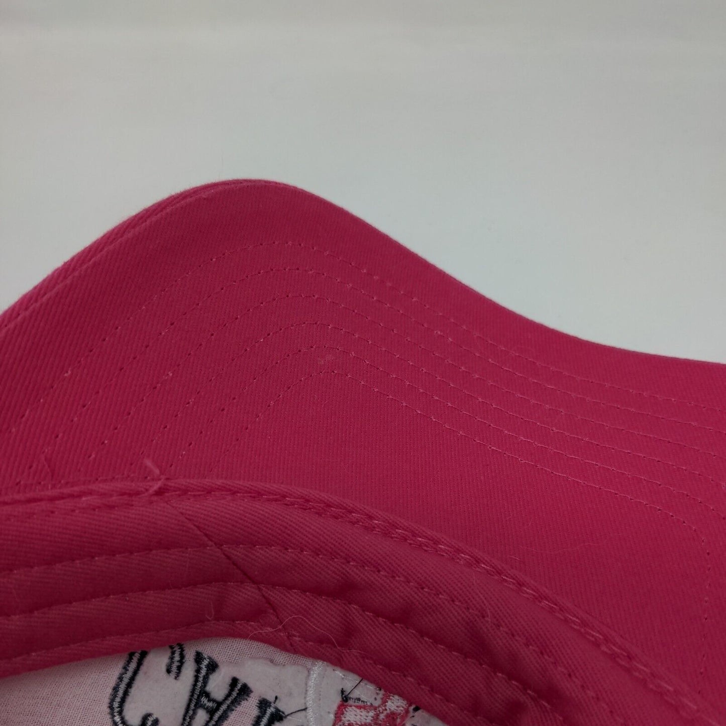 Carnival Stretch Strapback Hat Pink One Size Embroidered Vent Holes