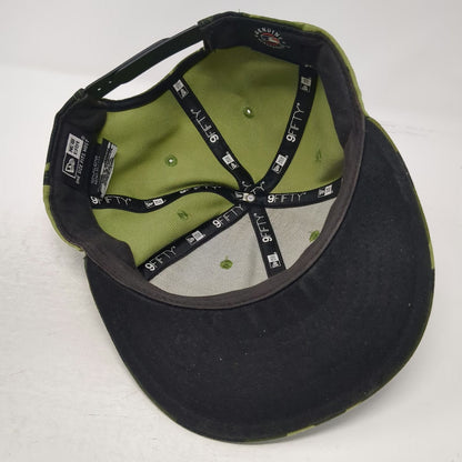 New York Mets MLB New Era Snapback Hat Green Camo One Size Flat Bill 9FIFTY