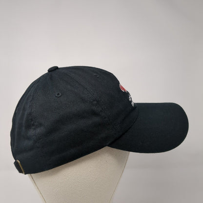 The Emirates Slideback Hat Black OSFA Adjustable Embroidered Yupoong
