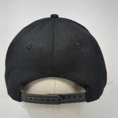 Johnnie & Soda Snapback Hat Black One Size Adjustable Apollo 6 Panel