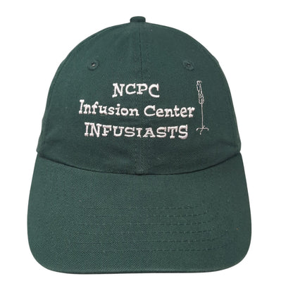 NCPC Infusion Center Infusiasts Slideback Hat Green One Size Adjustable
