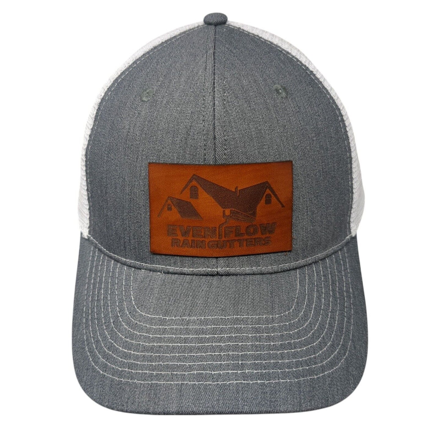 Even Flow Rain Gutters Snapback Trucker Hat Gray OS Adjustable Mesh Back Idahat
