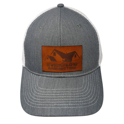 Even Flow Rain Gutters Snapback Trucker Hat Gray OS Adjustable Mesh Back Idahat