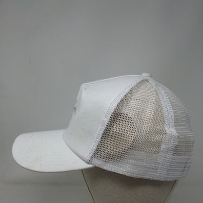 The Plymouth South Beach Snapback Trucker Hat White One Size Mesh Back