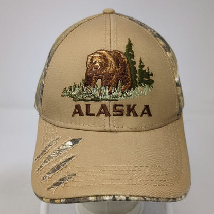 Ace USA Alaska Bear Realtree Camo Beige Baseball Cap Hat One Size Embroidered