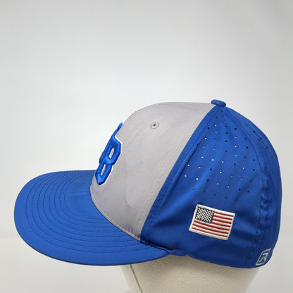 NB Fitted Hat Multi S-M Embroidered Colorblock Laser Cut Richardson