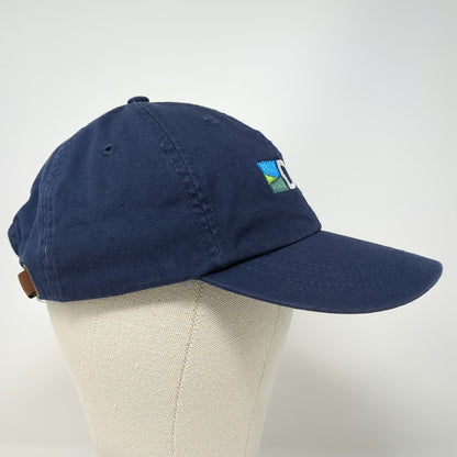 Adams Baseball Cap Blue One Size DLC Delphi Renovo NWS Slideback Hat Leather