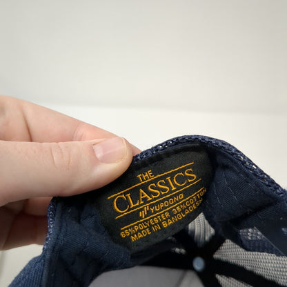 Rexburg Motorsports Snapback Trucker Hat Blue OS Adjustable Mesh Back Yupoong