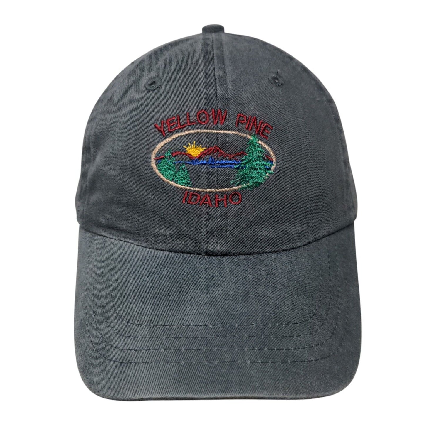Yellow Pine Idaho Slideback Hat Gray One Size Embroidered Port & Company