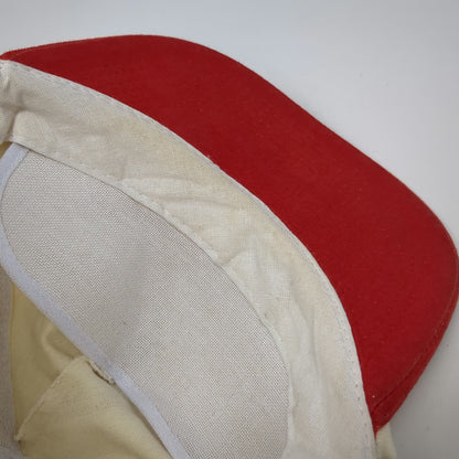 Cameo 5 Panel Beige Red Hat One Size Williamsen Manufacturing Snapback Workwear