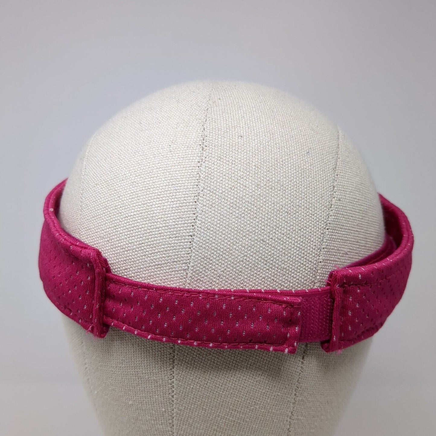Augusta Sportswear Adult Golf Sun Visor Hat Pink OS Adjustable Blank Polyester
