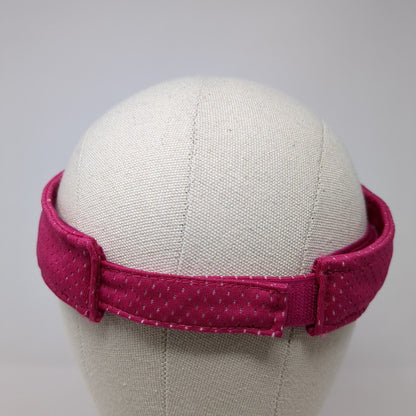 Augusta Sportswear Adult Golf Sun Visor Hat Pink OS Adjustable Blank Polyester