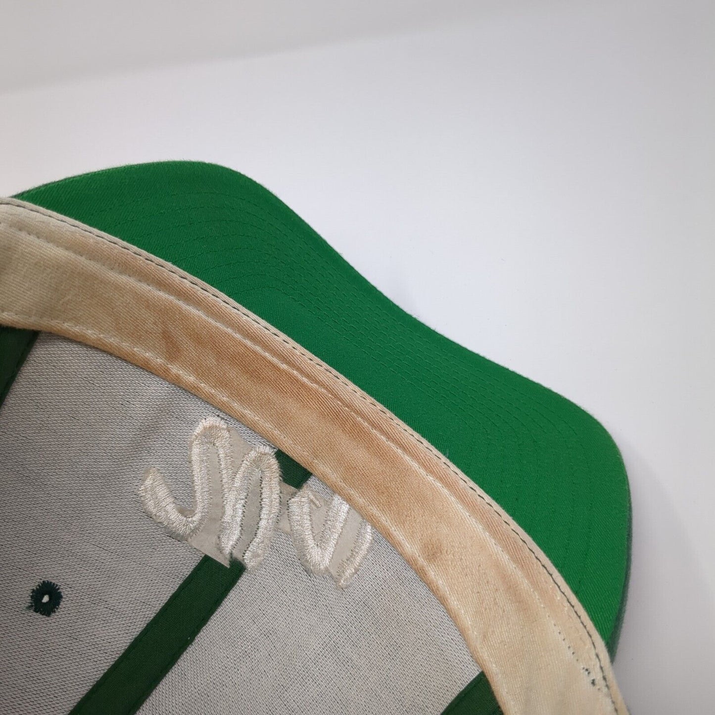 WV Strapback Hat Green One Size Adjustable Embroidered Pacific Headwear
