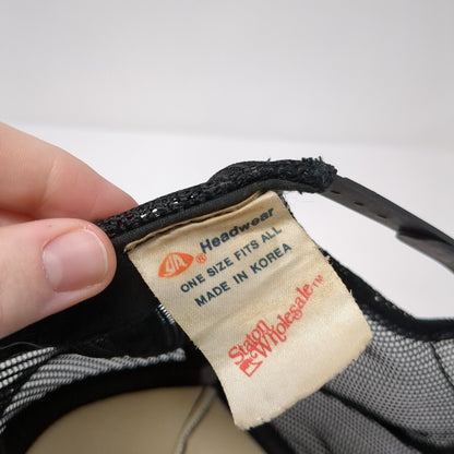 Serv-Con Graphics Inc Snapback Trucker Hat Black OS Adjustable Mesh Back Rope