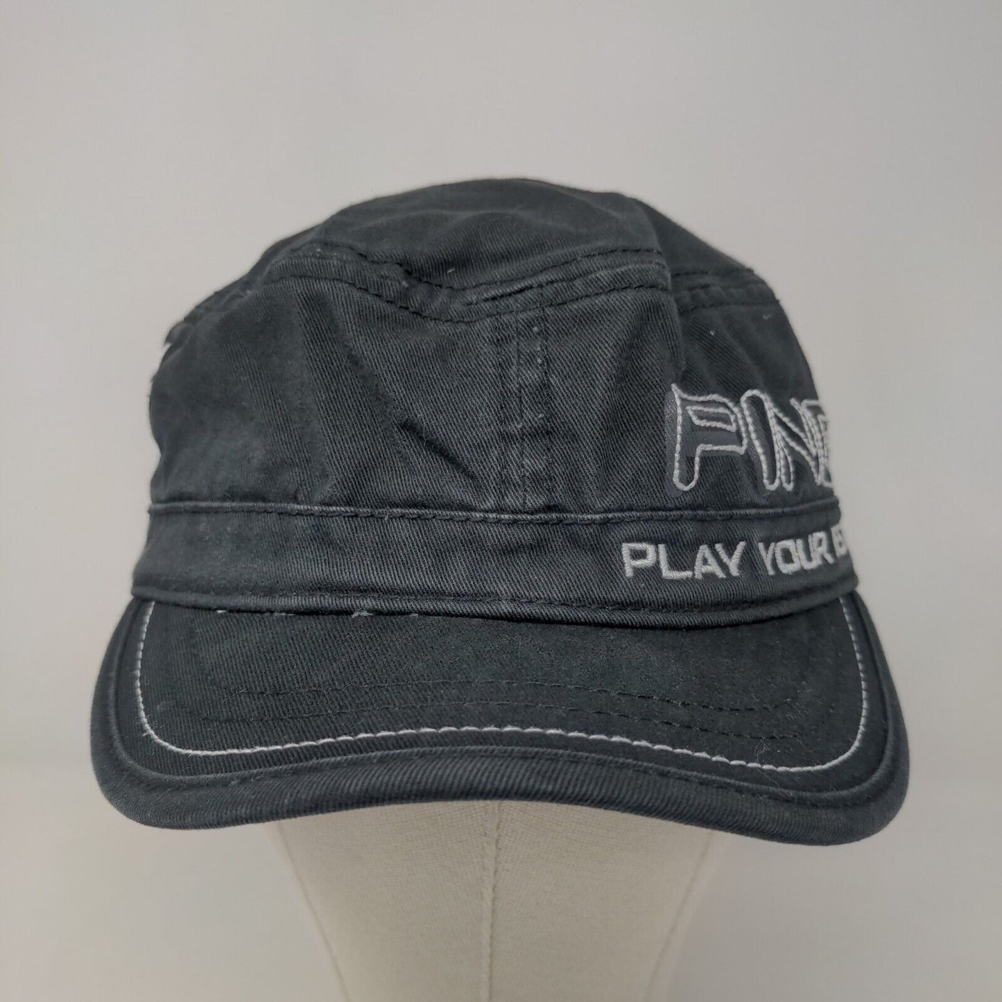 PING Women's Golf Cadet Cap Black Adjustable Embroidered Logo