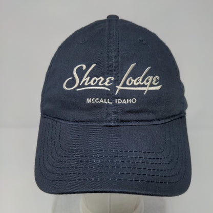 Shore Lodge Mscall Idaho Slideback Hat Blue OSFA Adjustable Embroidered Legacy