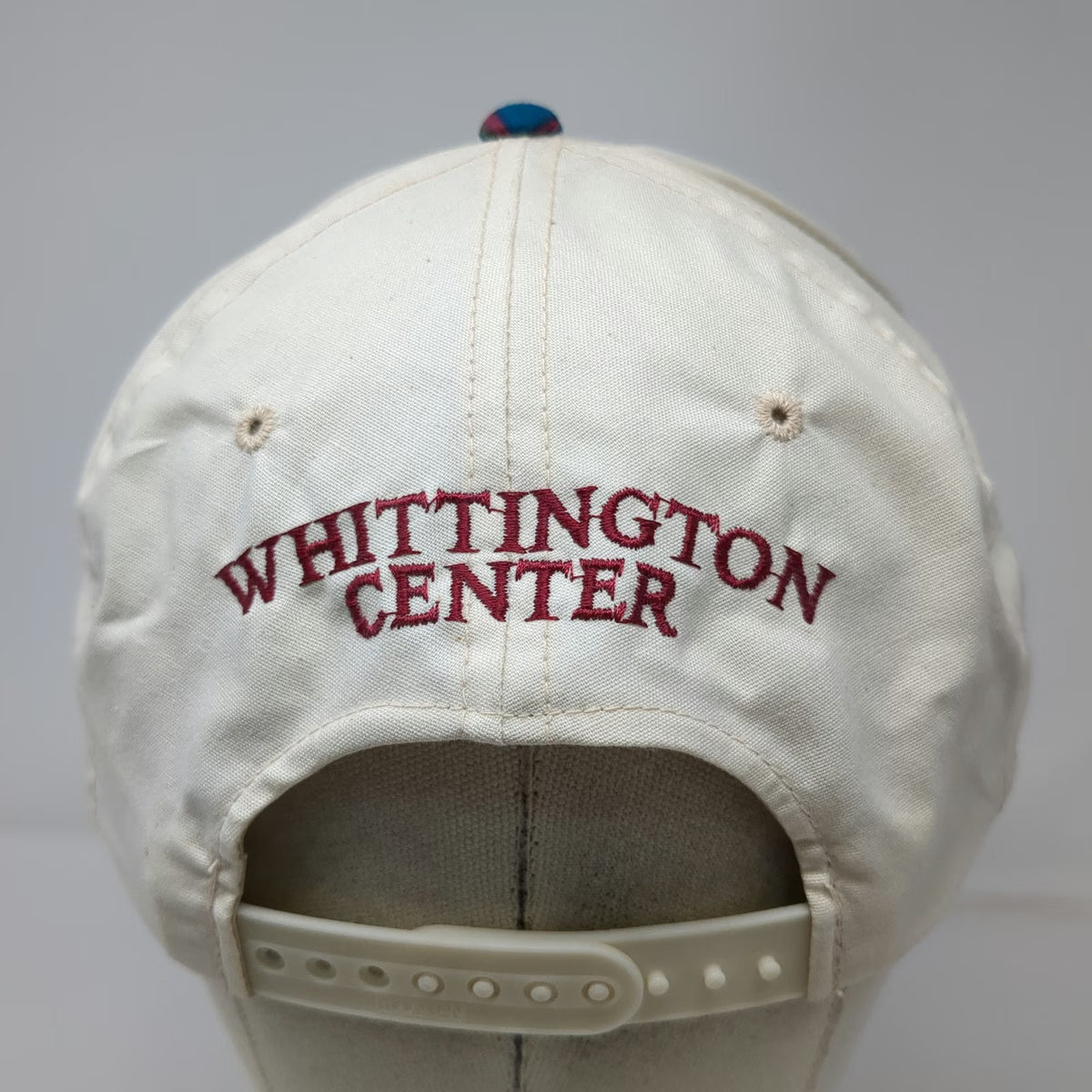 Logo Stars 5 Panel White One Size Hat Whittington Center Aztec Patterned Brim