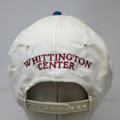 Logo Stars 5 Panel White One Size Hat Whittington Center Aztec Patterned Brim